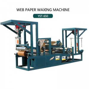 Adjustable single and double sided paper roll waxing machine for food paper